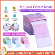 Creative Gradient Color Pull-out Notes Student Sticky Notes 256 Notes 8 Formats Suitable for A Varie