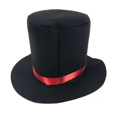 Magician Top Hat Black Top Hat Magician Performed Hat Carnival Nightclub Bowler Top Hat Jazz Stage H