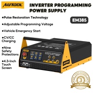 AUTOOL EM385 Inverter Programming Power Supply & Charger & Starter 400A Auto Battery Repair Real-tim