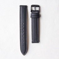 法國進口黑色荔枝紋真皮錶帶 / 16mm