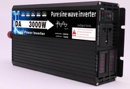 【พร้อมส่ง】 อินเวอร์เตอร์ สากล 12V/24V to 3500W แปลงไฟรถเป็นไฟบ้าน หม้อแปลงไฟ ตัวแปลงไฟรถ วัตต์อินเวอร์เตอร์ไฟฟ้า อินเวอร์เตอร์แปลงไฟ อินเวอร์เตอร์โซล่าเซลล์ อินเวอร์เตอร์เพียวซายเวฟ Pure sine wave Power Inverter ho
