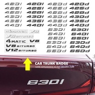 ABS Emblem Glossy Black Car Sticker Badge Decal Body Trunk Decor for BMW M logo 420i 428i 425d 435d 
