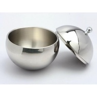 TWIN FISH กระติกน้ำแข็งทรงกลมพร้อมฝาปิดสเตนเลส