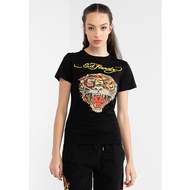 Ed Hardy Classic Tiger Regular T-Shirt Casual All-Match Classic T-Shirt Men Women Same Style