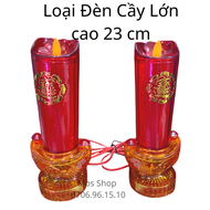 Đèn cầy điện tử để bàn thờ dùng năng lượng điện Mos Shop