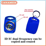 CANAMEK 1 5ชิ้นชิปคู่ความถี่ RFID 125กิโลเฮิร์ตซ์ T5577 EM4305 + 13.56MHz เปลี่ยนได้ IC + ID UID แท็