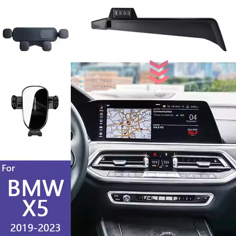 For BMW X5 G05 2019 2020 2021 2022 2023 Car Phone Holder Mobile Phone Mount Wireless Charging Gravit