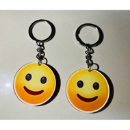 Laughing emoji keychain