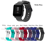 Pure Colorful Silicone Wrist Strap for Xiaomi Huami Amazfit Bip Watchband 20mm for Huami Amazfit GTS