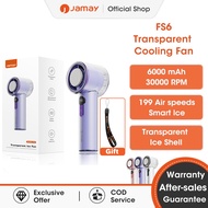 Jamay Mini Portable High-Speed ​​Fan Strong Wind 199-speed Handheld Fan Digital Display Adjustable T