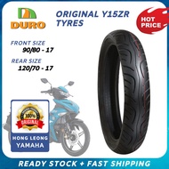 ORIGINAL YAMAHA Y15ZR DURO TUBELESS TYRE - DM 1060 FRONT 90/80-17 BACK 120/70-17