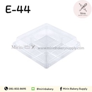 EX 4-Hole Bakery Box E-44 White Base/50 Pieces