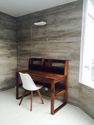 胡桃木實木書桌連書架 walnut wood desk wooden table