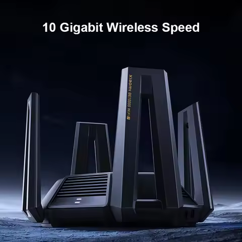 Xiaomi 10 Gigabit Router WiFi 7 2GB RAM Dual 10G Network Port 2.5G x 4 Adaptive Network Port Mesh IP