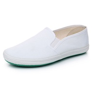 White labor protection shoes men's and women's canvas shoes overshoot workshop work shoes cloth shoe