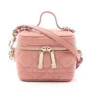 Lady Dior Micro Vanity Case Bag Pink Lambskin  