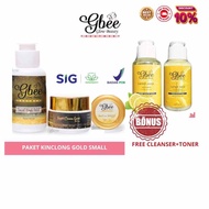 Gbee Glow Beauty Skincare Paket Gold Small Ori Terlaris Mencerahkan Wajah Jadi Glowing Dan Alami