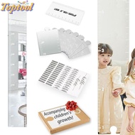 TOPTOOL Growth Chart Mirror for Wall, Foldable Growth Chart Growth Chart Mirror,  Height Measuring M