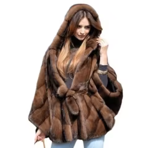 Women's Mink Coat Fur Outerwear Fashion Jacket Autumn Winter New Faux Fur Warmth Luxury Jacket Women