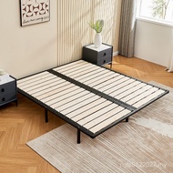 Pork Frame Solid Wood Bed Frame 1.5K8 Bed Frame Dense Rice Bed Steel Frame 1.8 Keel Frame Foldable T