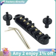 E7-Roller Saddle Tune-O- Guitar Bridge for   Electric Guitar Replacement (Black)