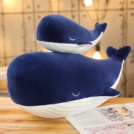 Blue Whale Doll Plush Toy Pillow Big Blue Whale Whale Doll Bedside Pillow Children's Toy Birthday Gi