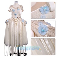 Enid Cosplay Costume Wig Wed's Friend Alpha Werewolf Girl Enid Sinclair Elegant Party Dress Hallowee