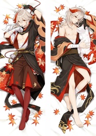 Anime Game Genshin Impact Kaedehara Kazuha Cosplay Dakimakura Pillow Case Hugging Body Prop