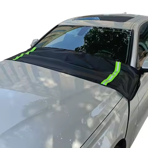 Universal Car Windscreen Cover Leaves Frost Ice Shield Snow Dust Protector Sun Shade Waterproof Fold