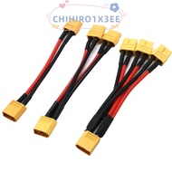 CHIHIRO1X3EE Parallel Battery Connector, XT60 Male Female Plug Battery Extension Wire, Portable 10 c