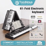 🔥Ready Stock🔥 61 Keys Rechargeable Smart Piano Electronic Keyboard Foldable Portable Electronic Pian