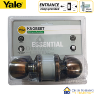 Yale CA4147 Entrance Cylindrical Door Knob Set US32D Satin Stainless Steel US11 Antique Copper US5 A