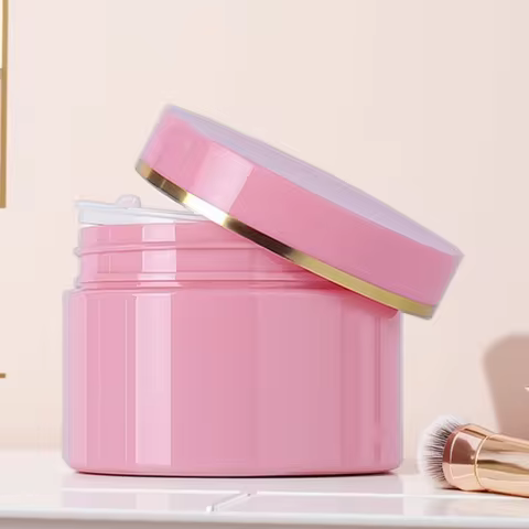 20pcs 250/300/500g Empty Pink PET Cream Jar Lady Cream/ Face Cream/ Eye cream Mask/ Lotion Bottle Co