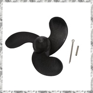 [I O J E] 3 Black Leaves Marine Outboard Propeller for Mercury// 3.5/2.5HP 47.05mm(Diameter) x 78.05