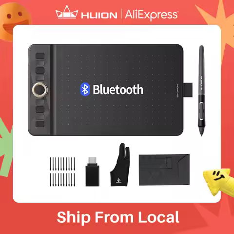 GAOMON WH851 Wireless Graphics Tablet Bluetooth 5.0 Connection 16K Levels Pen Pressure 8x5 Inch Draw