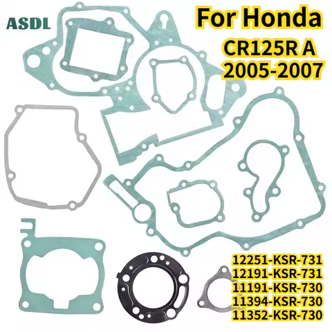 11394-KSR-730 Motorcycle Engine Full Complete Cylinder Cover Overhaul Pad Gasket For Honda CR125R A 