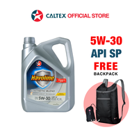 CALTEX Havoline® Synthetic Blend SAE 5W-30 API SN Plus Engine Oil (4 Liters) With BackPack