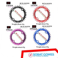 SINGLE CHAINRING MOTSUV CHAIN FEDERAL MTB CRANKRing 32T 34T 36T 38T Bcd 104 ALLOY ROTOR ALUMINUM