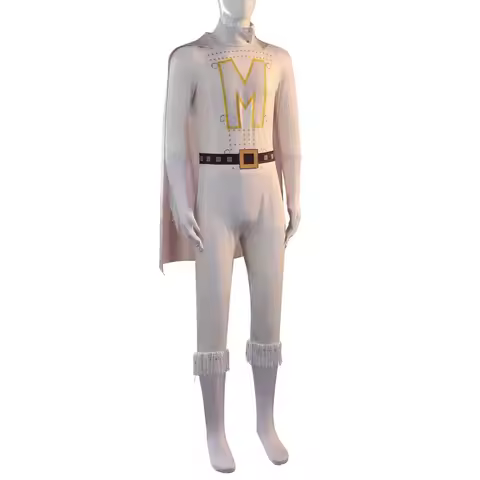 qa156Halloween Metro Man Cosplay Jumpsuits Anime Megamind Super Hero Bodysuit Carnival Party Metroma