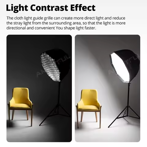 Godox SB-UE 80cm 95cm 120cm Portable Octagonal Umbrella Softbox with Honeycomb Grid for Bowens Mount