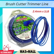 Motoyama Tali Mesin Rumput Brush Cutter Trimmer Line (2.4mm & STAR SHAPE) - Tali mesin rumput HEAVY 