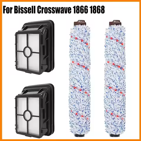 Filters Replacement Part For Bissell Crosswave 1866 1868 Area Rug Roll Brush Multi-Surface Brush Vac