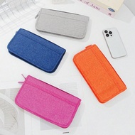 1pc Travel Passport Wallet With Zipper, Can Store Passport, ID Card And Credit Card, Also Can Be Use