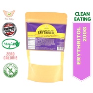 Clean Eating Erythritol 200g (0 Sugar, Keto Sugar, Diabetic)