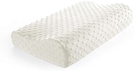 SWRFSCX Latex Pillow-shaped Ergonomic Cervical Pillow Sleeping Pillow Comfortable Neck Protection Butterfly Memory Foam Pillow (Color : White bubble, Size : 50x30cm)