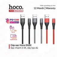 Hoco DU02 USB to IP PD10W charging cable for iPhone 6/7/8/X/11/12/13 for data transmission, durable,