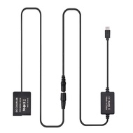 [LIX1] PD USB Type-C Cable to DMW-DCC8 Dummy Battery DC Coupler DMW-BLC12 Replacement for  LUMIX DMC