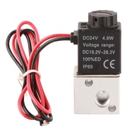 [Fast Ship] 3V1‑06 3 Way 2 Position 1/8" BSP Normally Closed Pneumatic Solenoid Air Valve( DC 24V)