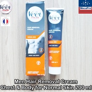 Veet Men Hair Removal Cream Chest & Body for Normal Skin 200 ml Leg Hair.