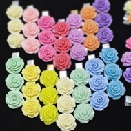 Exquisite Ribbon Dawn 3Roses HairClips